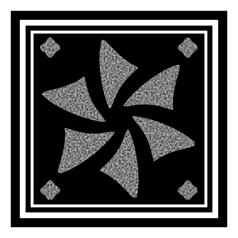 Decorative square ornament