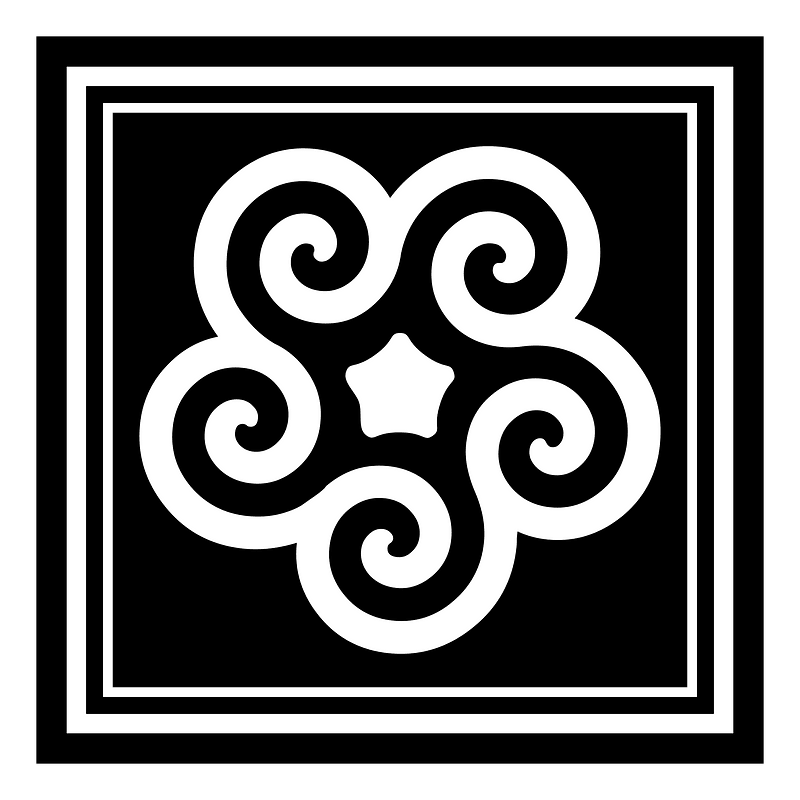 Decorative square ornament