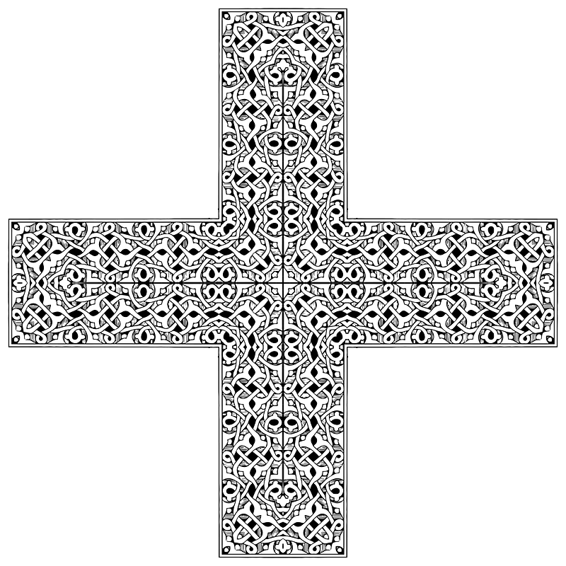 Vintage Intertwined Cross