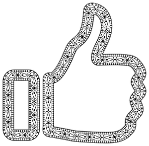 Decorative Ornamental Thumbs up