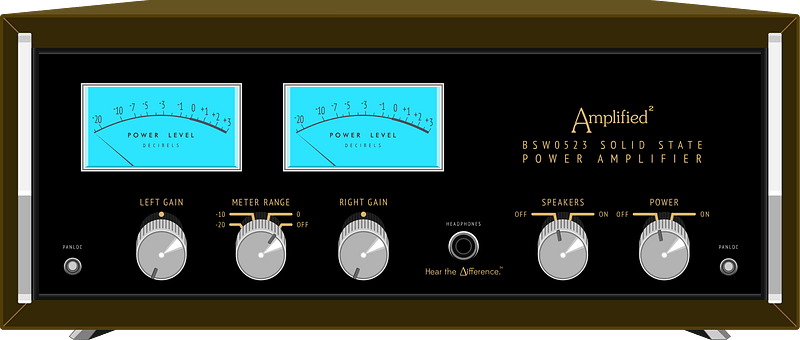 Vintage Solid State Power Amplifier