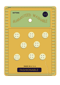 Vintage Button Card