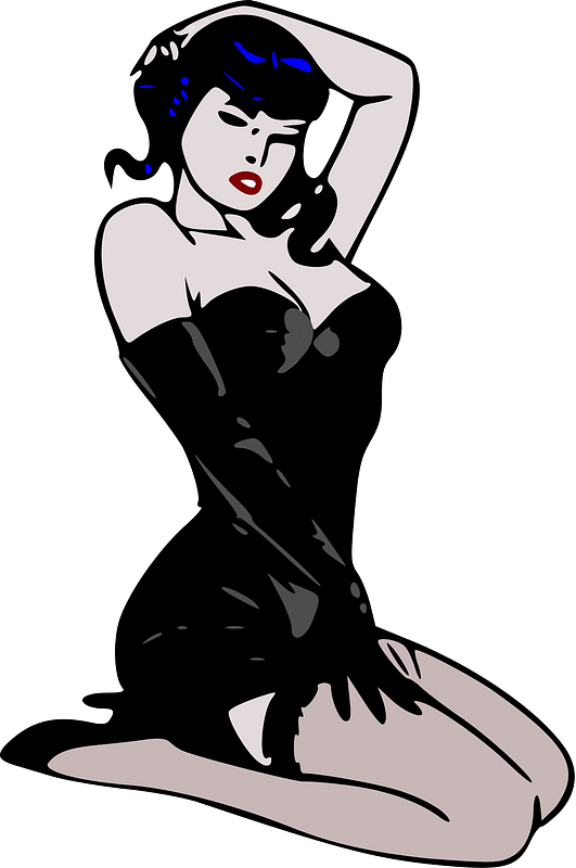 Pin-up Blue