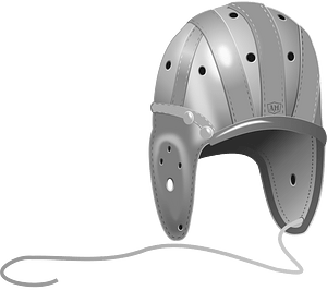 1940'S Leather Football Helmet