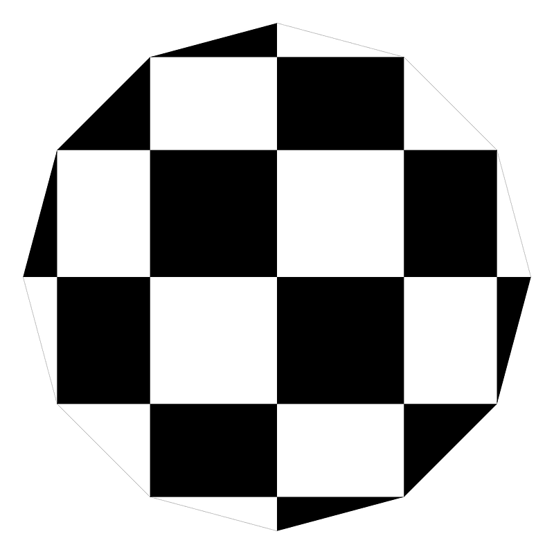 Chessboard Dodecagon