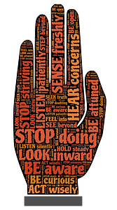 Stop Hand Typography