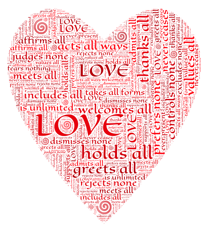Heart Love Typography