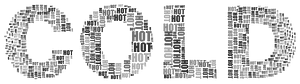 Hot and Cold Typography 2 Grayscale