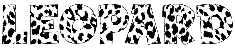 Leopard Typography