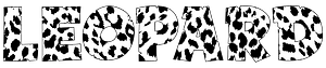 Leopard Typography