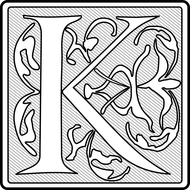 Capital Letter 'K' (Initial)
