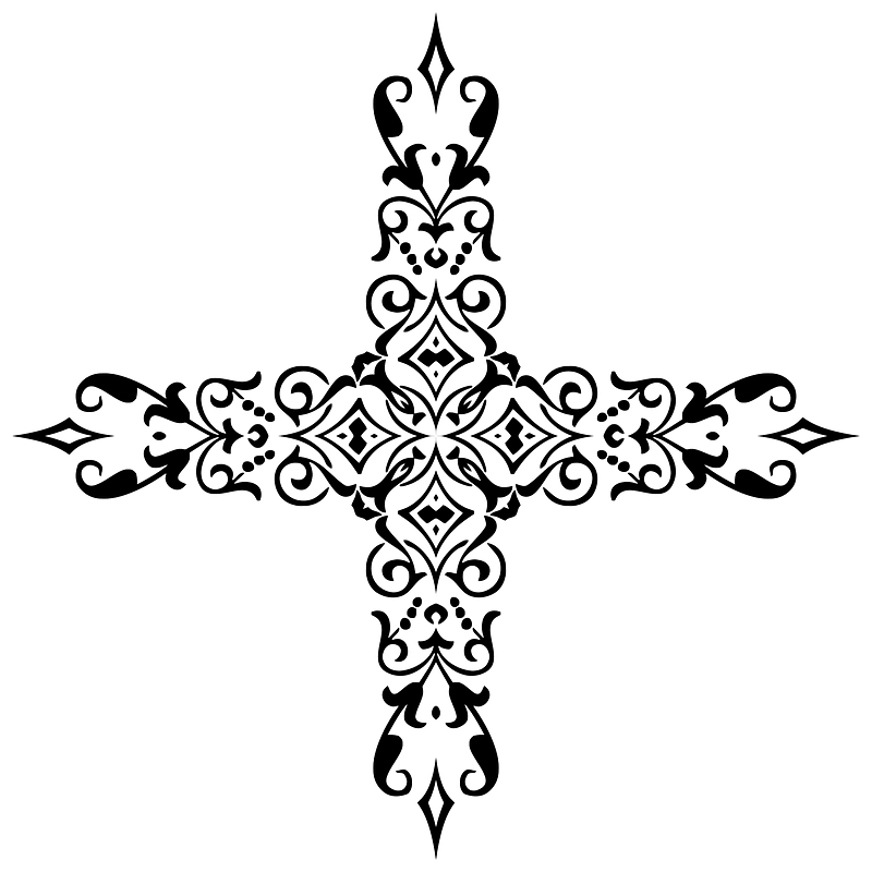 Ornamental Divider Cross