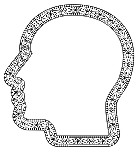 Decorative Ornamental Man Head