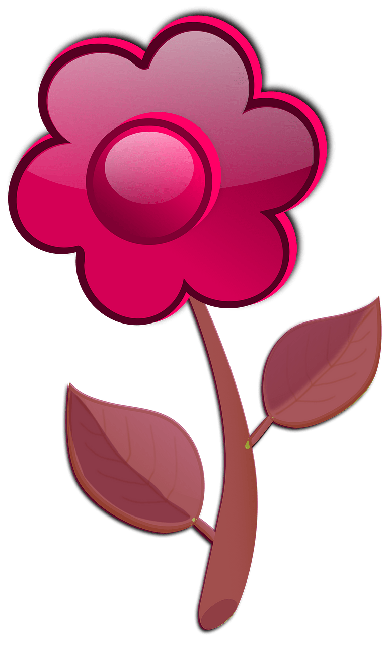 Glossy flower