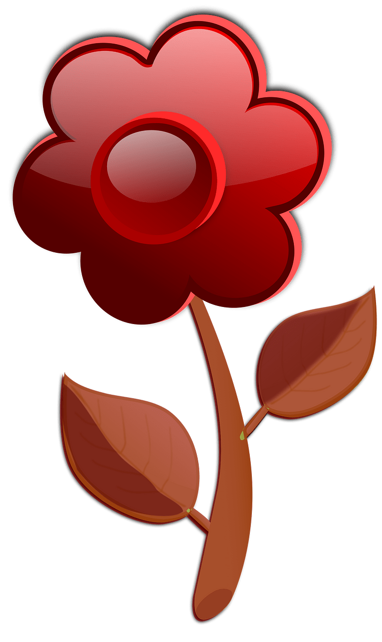 Glossy flower