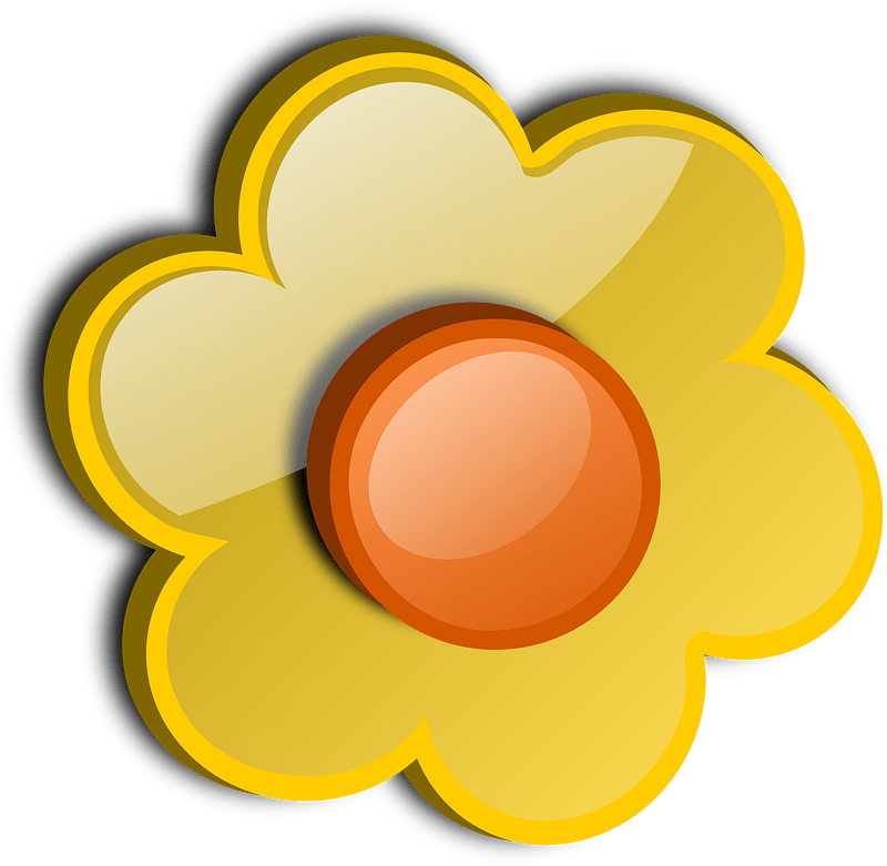 Glossy flower