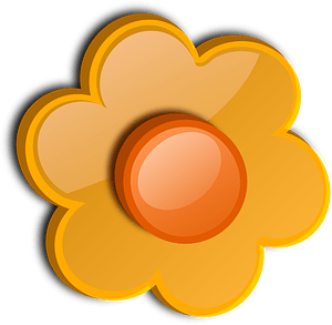 Glossy flower