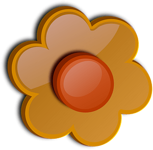 Glossy flower