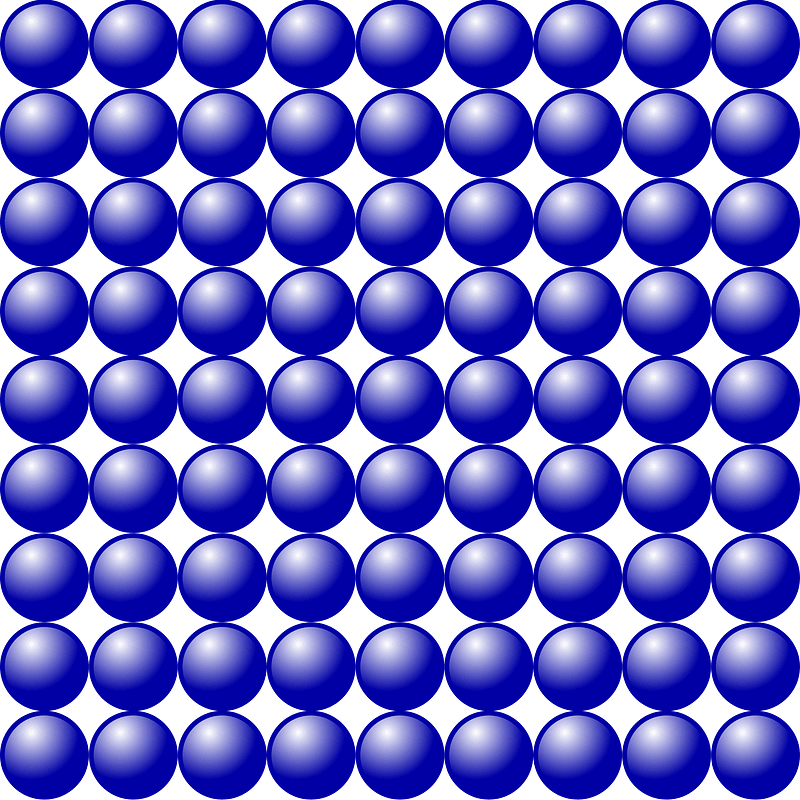 Beads Quantitative Picture for Multiplication 9x9