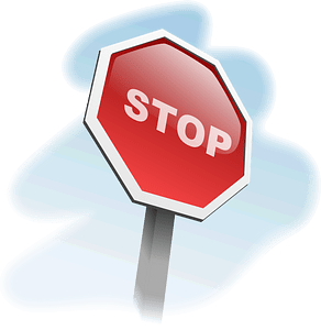 Stop Sign Angled 2