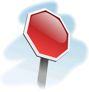 Stop Sign Angled