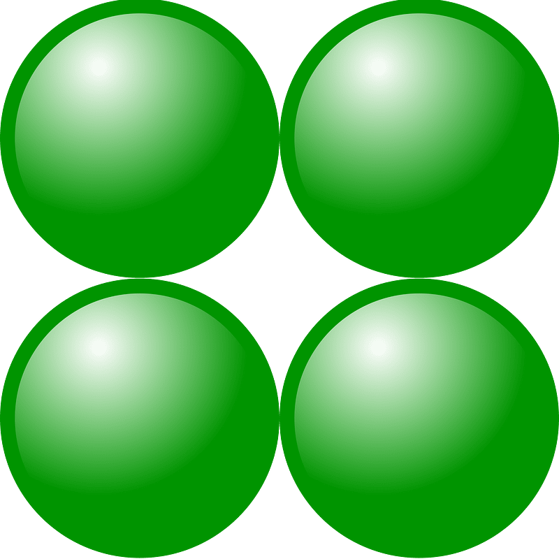 Beads Quantitative Picture for Multiplication 2x2