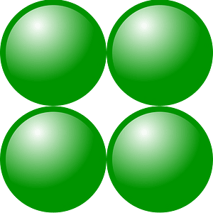 Beads Quantitative Picture for Multiplication 2x2