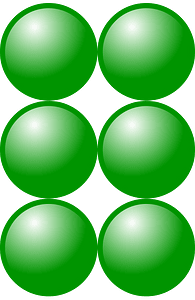 Beads Quantitative Picture for Multiplication 3x2
