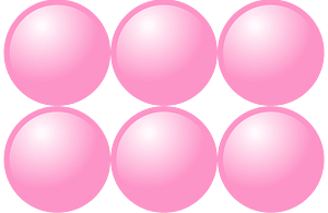 Beads Quantitative Picture for Multiplication 2x3