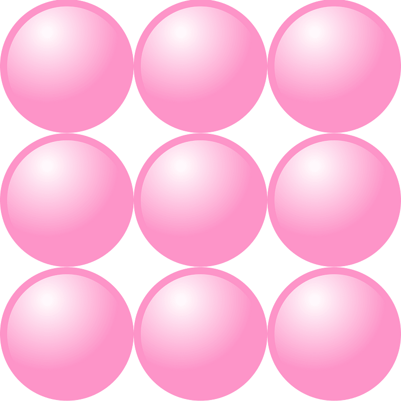 Beads Quantitative Picture for Multiplication  3x3