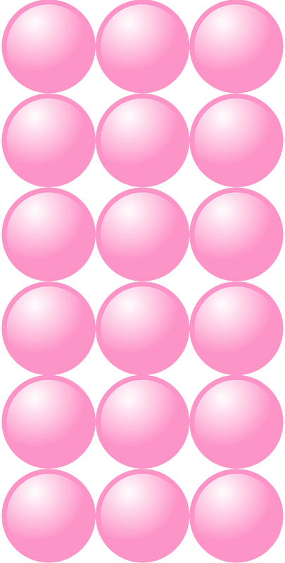 Beads Quantitative Picture for Multiplication 6x3