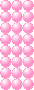 Beads Quantitative Picture for Multiplication  8x3