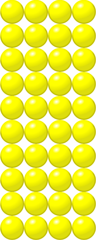 Beads Quantitative Picture for Multiplication 10x4