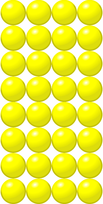 Beads Quantitative Picture for Multiplication 8x4