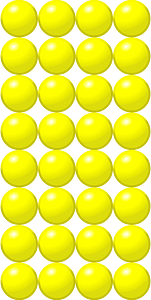 Beads Quantitative Picture for Multiplication 8x4