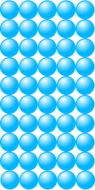 Beads Quantitative Picture for Multiplication 10x5