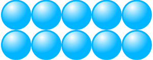 Beads Quantitative Picture for Multiplication 2x5
