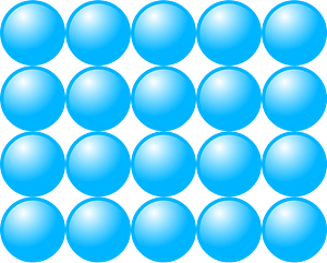 Beads Quantitative Picture for Multiplication 4x5