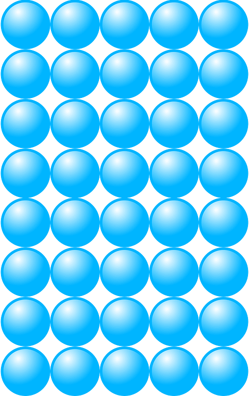 Beads Quantitative Picture for Multiplication 8x5