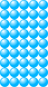 Beads Quantitative Picture for Multiplication 9x5
