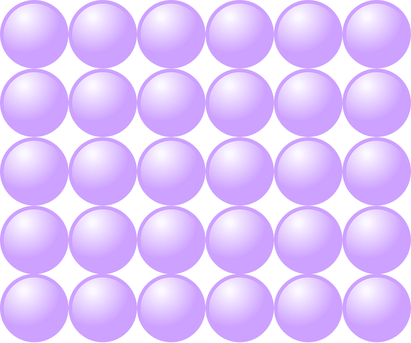 Beads Quantitative Picture for Multiplication 5x6
