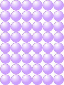 Beads Quantitative Picture for Multiplication 8x6