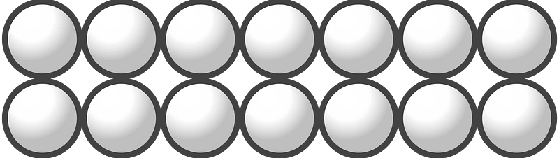 Beads Quantitative Picture for Multiplication 2x7
