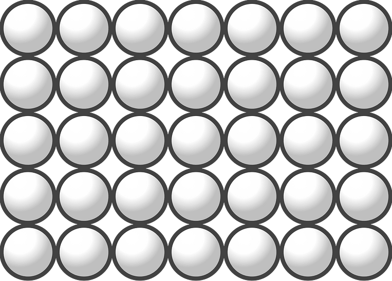 Beads Quantitative Picture for Multiplication 5x7
