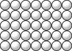 Beads Quantitative Picture for Multiplication 5x7
