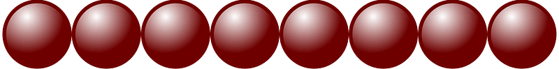 Beads Quantitative Picture for Multiplication 1x8