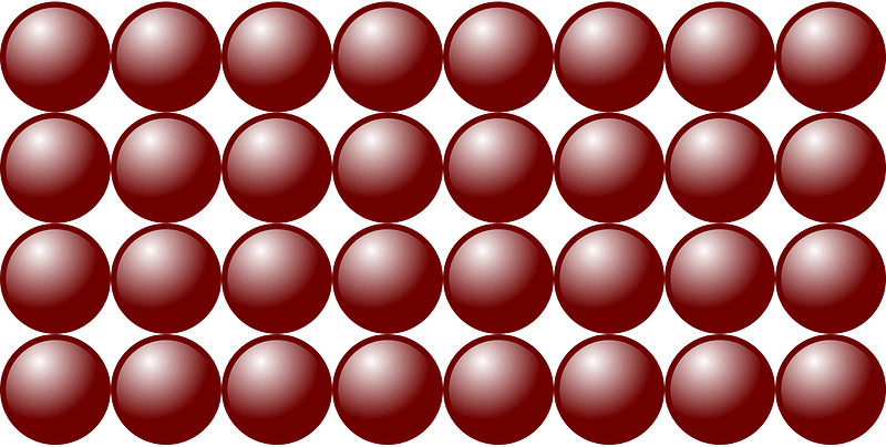 Beads Quantitative Picture for Multiplication 4x8