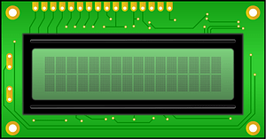 Liquid Cristal Display 16x2, Top-Connector