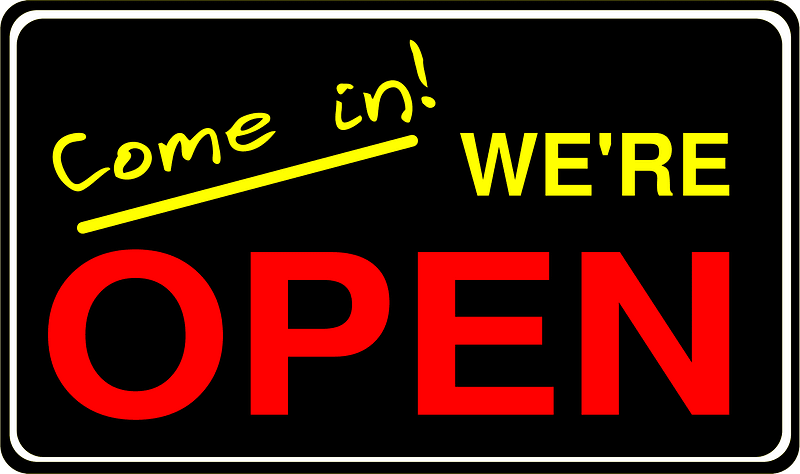 We'Re Open