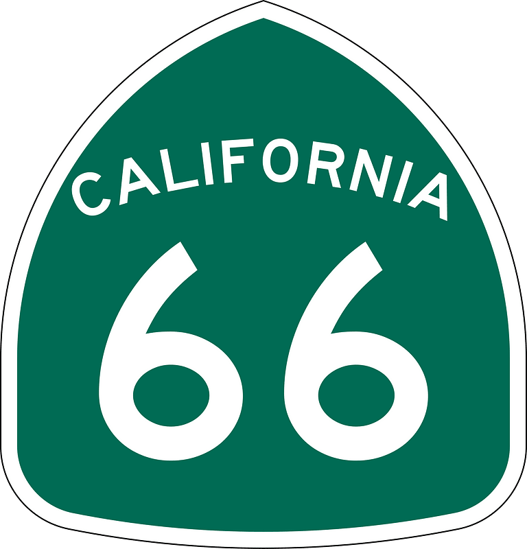 California Route 66 sign